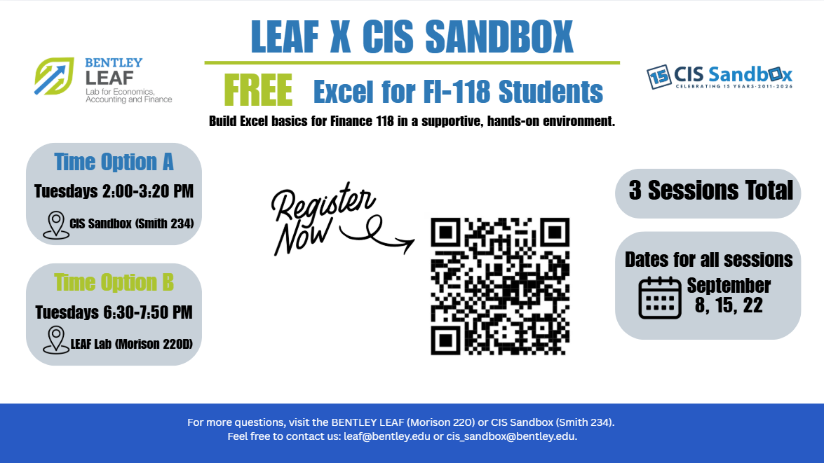 You are currently viewing CIS x LEAF FI118 Excel Workshop